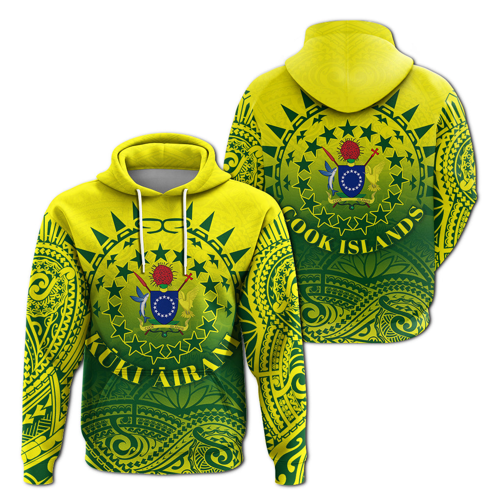 Cook Islands Hoodie Polynesian Tattoo Sunshine LT4 Unisex Yellow - Polynesian Pride