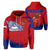 hawaiiZip Hoodie American Samoa Sport Ver Unisex Red - Polynesian Pride