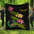 Pohnpei Polynesian Quilt - Plumeria Tribal Black - Polynesian Pride