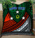 (Custom Personalised) Vanuatu Penama Province Tribal Pattern Quilt - LT12 Quilt Green - Polynesian Pride