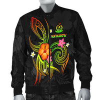 Vanuatu Polynesian Men's Bomber Jacket - Legend of Vanuatu (Reggae) - Polynesian Pride