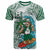 Hawaii Custom T Shirt Molokai High School Surfing Farmer With Polynesian Tribal Patterns LT10 Green - Polynesian Pride