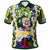 Hawaii Custom Polo Shirt Kaimuki High School Bulldogs With Hawaiian Sea Turtle and Tribal Patterns LT10 Green - Polynesian Pride