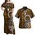 Hawaii Polynesian Matching Dress and Hawaiian Shirt Hawaii Boar Tusk Brown - Polynesian Pride