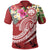 FSM Polynesian Polo Shirt Summer Plumeria (Red) Unisex Red - Polynesian Pride