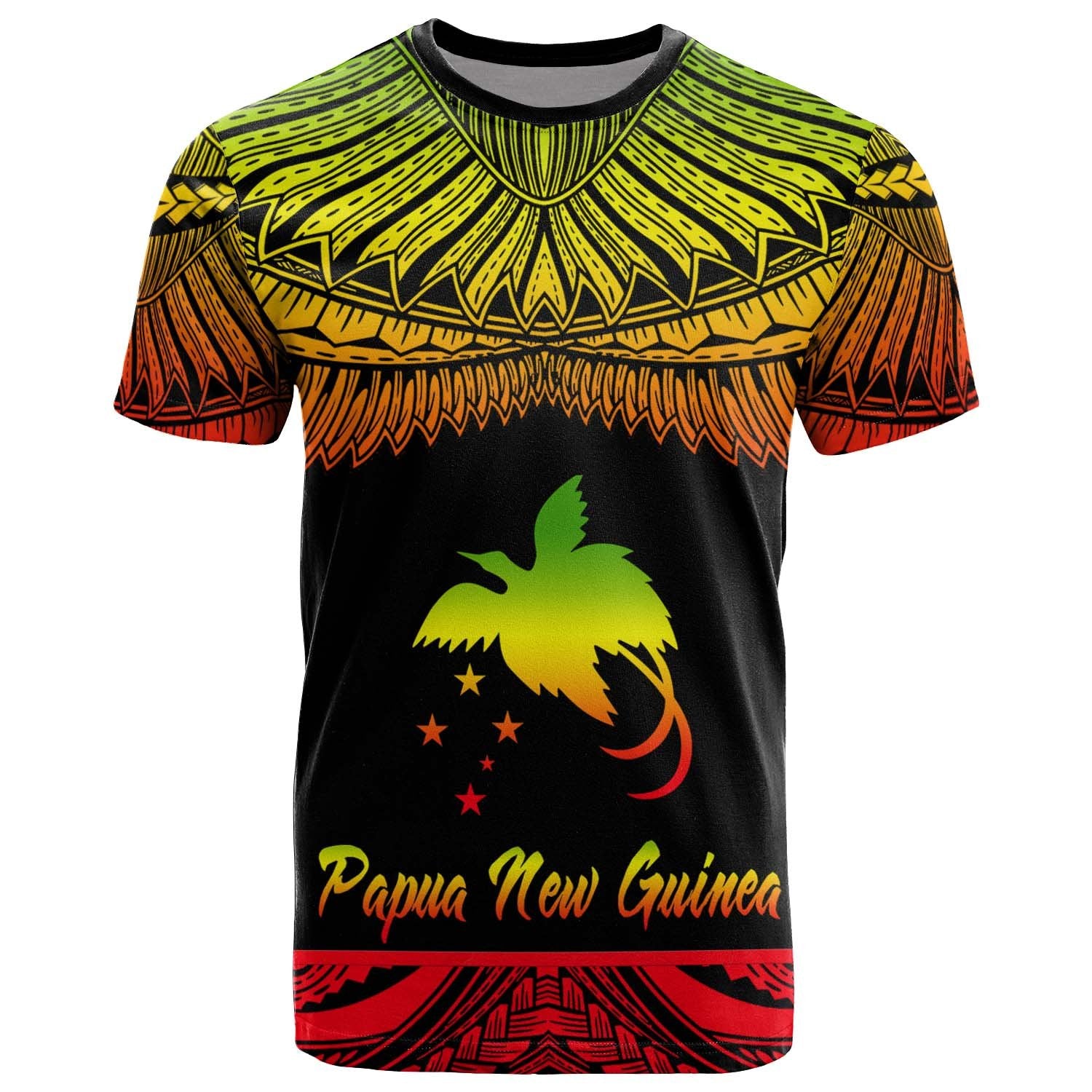 Papua New Guinea Polynesian T Shirt Papua New Guinea Pride Reggae Version Unisex Art - Polynesian Pride