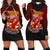 American Samoa Women's Hoodie Dress - Manulele Tausala Nuuuli (Ver 2) Red - Polynesian Pride