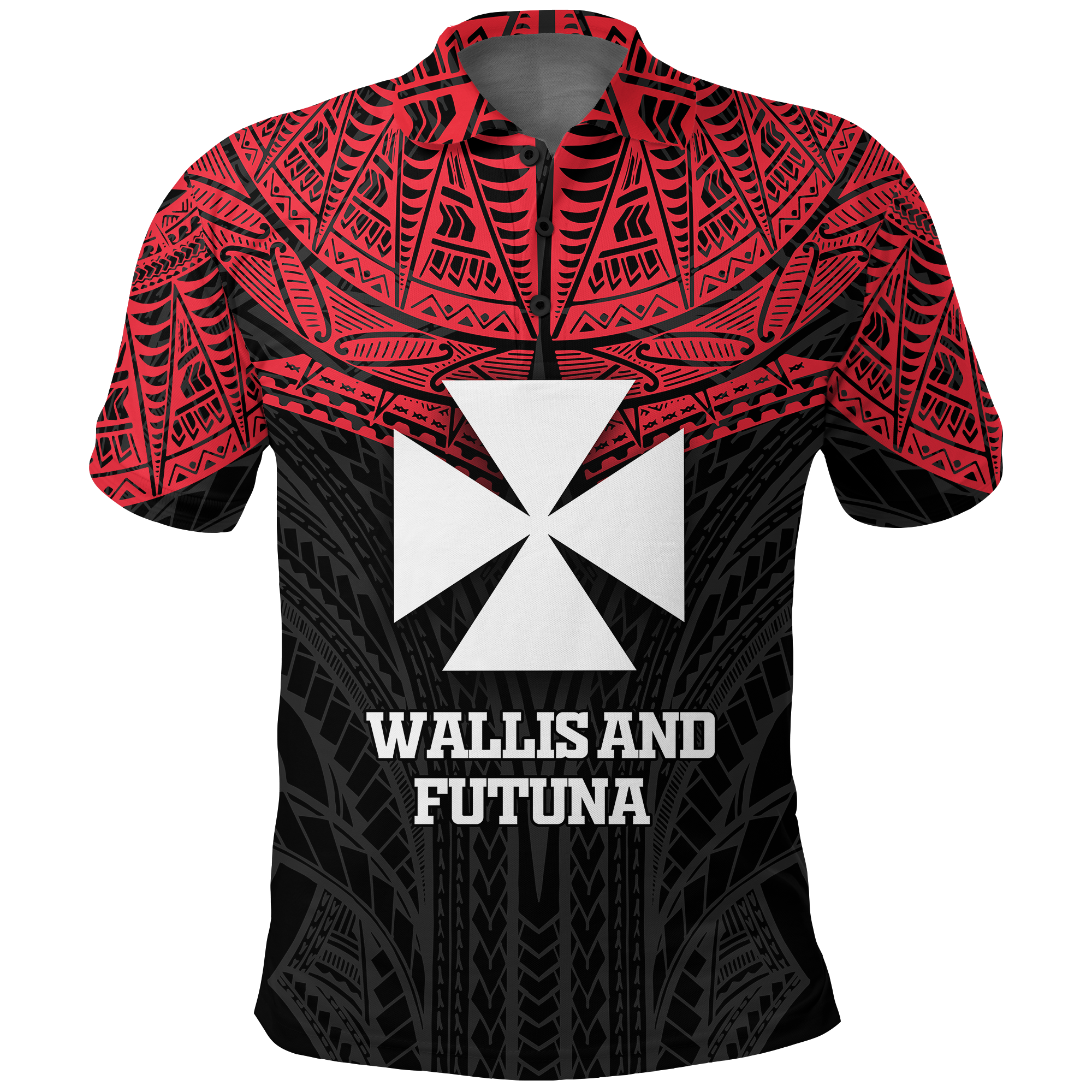 Wallis and Futuna Pride Polo Shirt LT12 Unisex Red - Polynesian Pride