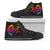 Guam High Top - Butterfly Polynesian Style Unisex Black - Polynesian Pride