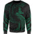 New Caledonia Polynesian Sweater - Green Tribal Wave Unisex Green - Polynesian Pride