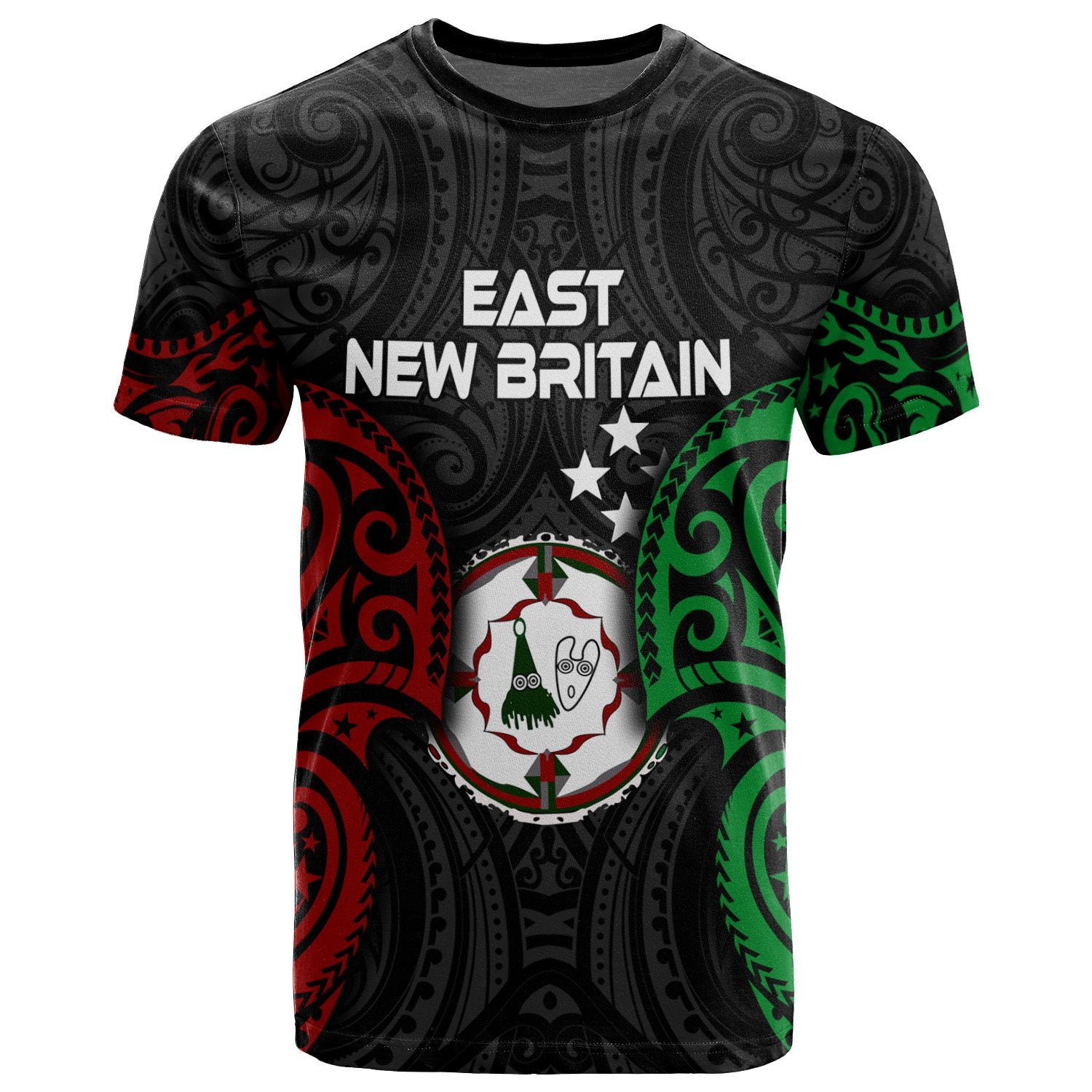 Papua New Guinea East New Britain Province Polynesian T Shirt Spirit Version Unisex Black - Polynesian Pride