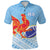 Ra Rugby Union Fiji Polo Shirt Tapa Pattern LT12 Unisex Blue - Polynesian Pride