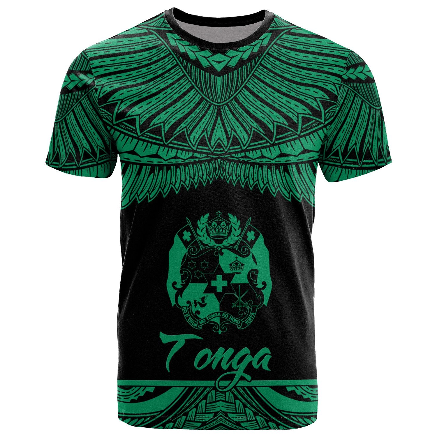 Tonga Polynesian T Shirt Tonga Pride Green Version Unisex Green - Polynesian Pride