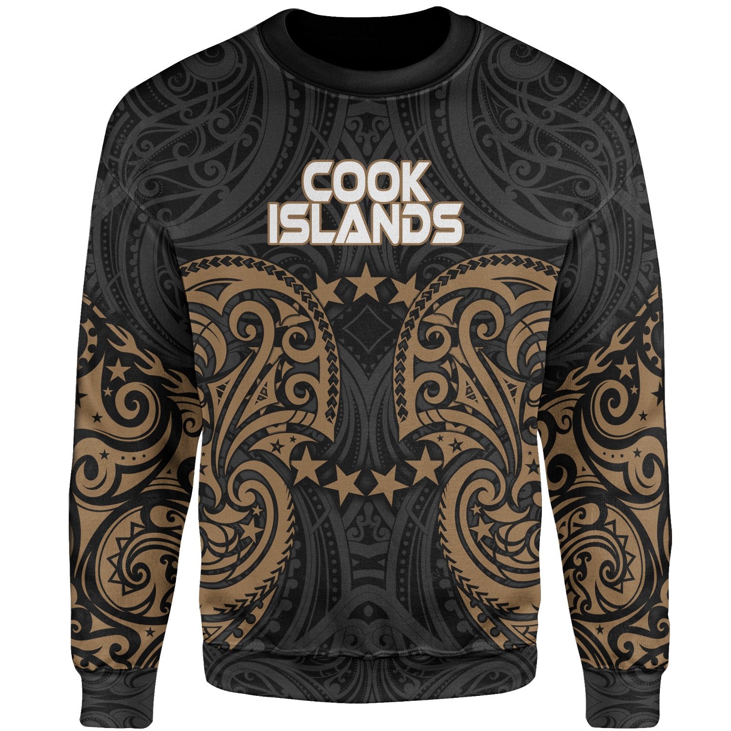 Cook islands Polynesian Sweater - Spirit Style Gold Unisex Gold - Polynesian Pride