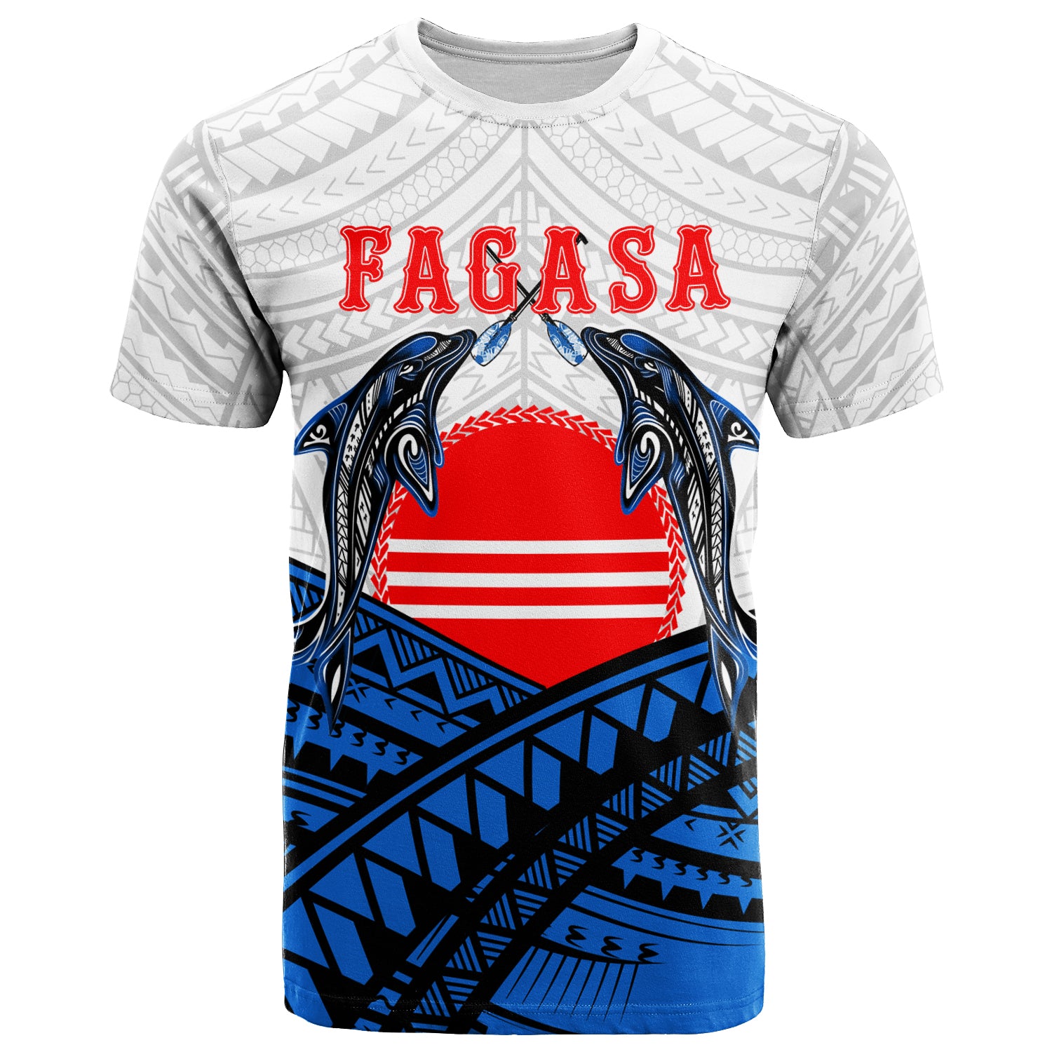 American Samoa T Shirt Fagasa Fealofani Samoa LT12 Unisex Blue - Polynesian Pride