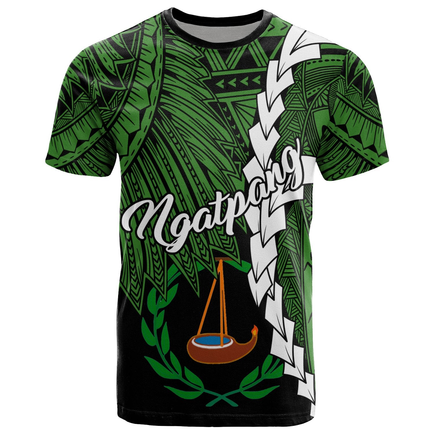 Palau Ngatpang Polynesian T Shirt Tribal Wave Tattoo Unisex Art - Polynesian Pride