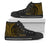 Tokelau High Top Shoes - Wings Style Unisex Black - Polynesian Pride