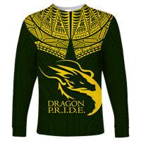 (Custom Personalised) Hawaii Honokaa High & Intermediate School Long Sleeve Shirt - LT12 Unisex Green - Polynesian Pride