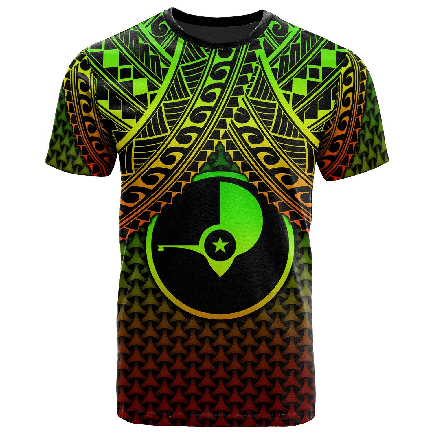 Polynesian Yap Custom T Shirt Reggae Vintage Polynesian Patterns Unisex Art - Polynesian Pride