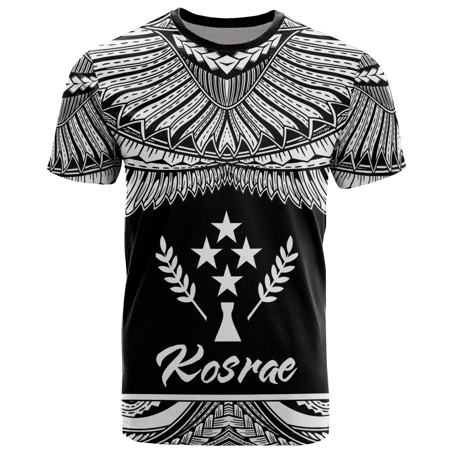 Kosrae Polynesian T Shirt Kosrae Pride White Version Unisex White - Polynesian Pride