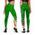 Tahiti Custom Personalised Legging - Turtle Plumeria (Green) - Polynesian Pride