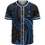 Yap Polynesian Baseball Shirt - Blue Tribal Wave Unisex Blue - Polynesian Pride