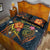 Cook Islands Polynesian Quilt Bed Set - Legend of Cook Islands (Blue) - Polynesian Pride