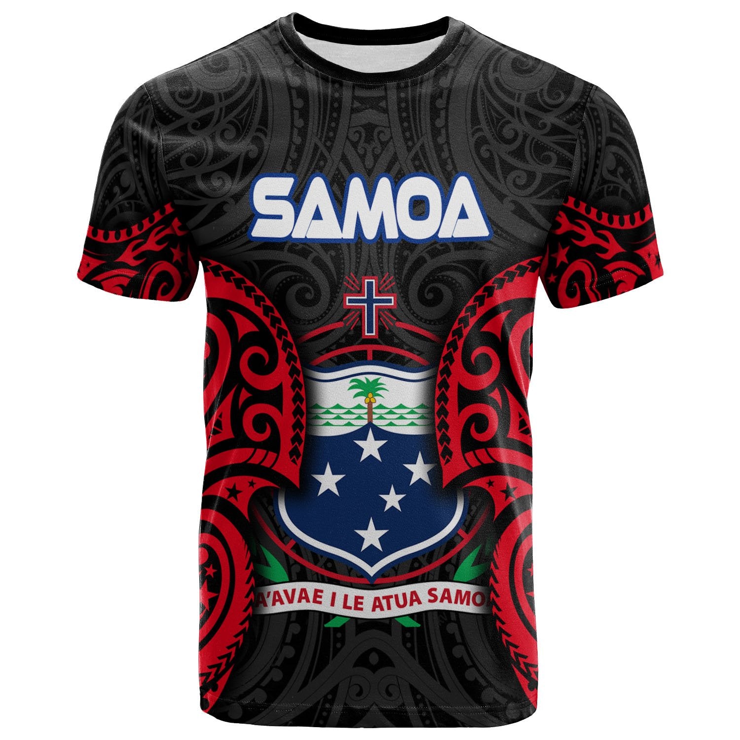 Samoa Polynesian T Shirt Samoan Spirit Unisex Black - Polynesian Pride