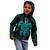 American Samoa Polynesian Zip up Hoodie Vintage Polynesian Turtle (Turquoise) - Polynesian Pride