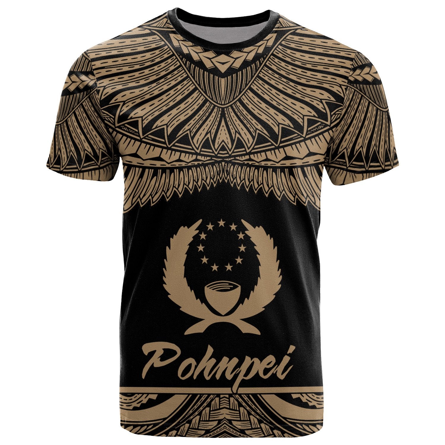 Pohnpei Micronesia T Shirt Micronesia Pride Gold Version Unisex Art - Polynesian Pride