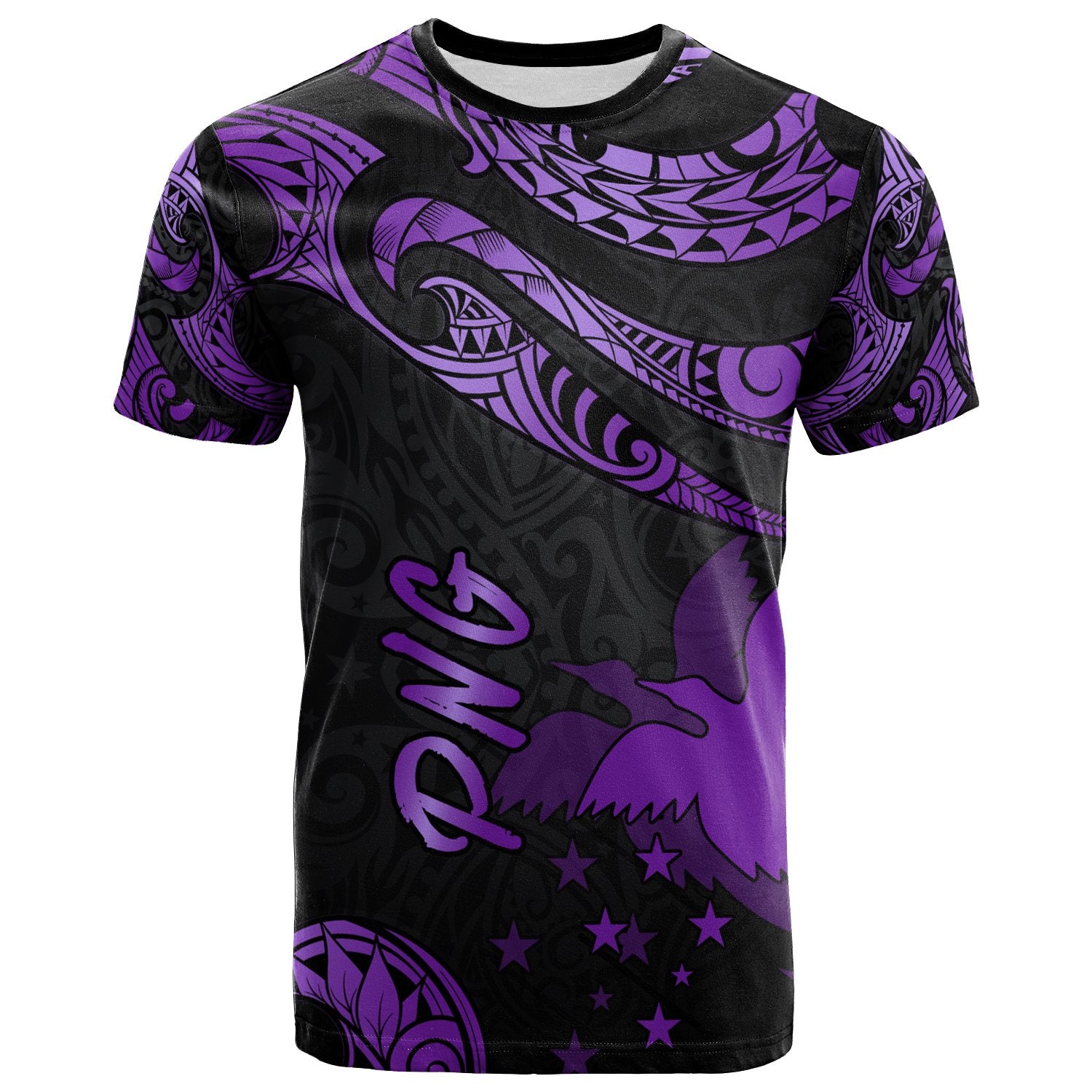 Papua New Guinea Polynesian T Shirt Poly Tattoo Purple Version Unisex Purple - Polynesian Pride