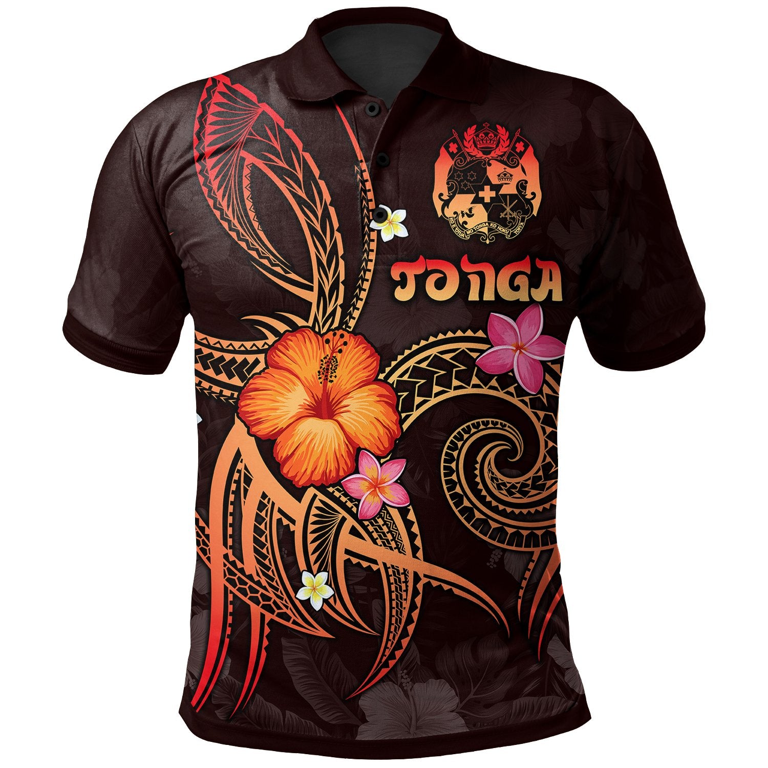 Tonga Polynesian Polo Shirt Legend of Tonga (Red) Unisex Red - Polynesian Pride