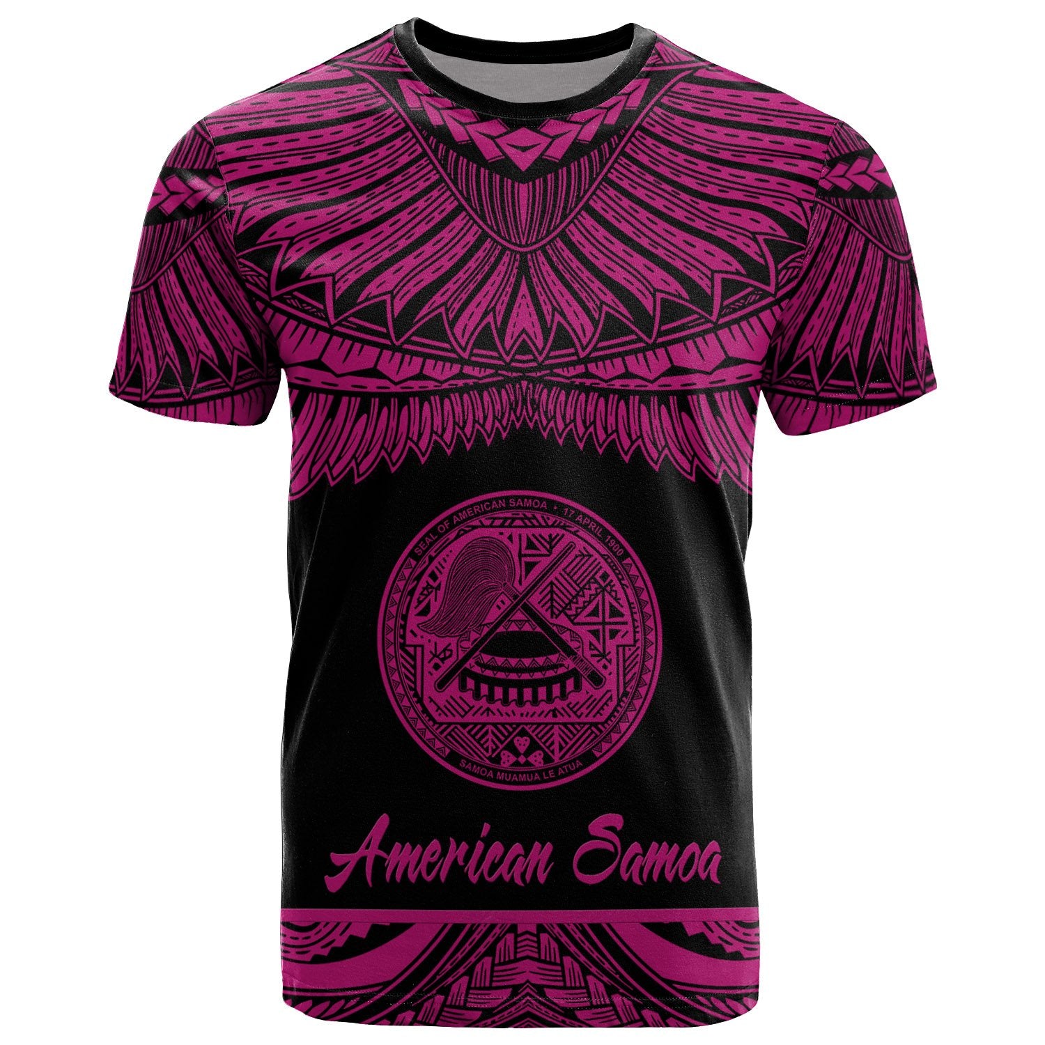 American Samoa Polynesian T Shirt American Samoa Pride Pink Version Unisex Pink - Polynesian Pride