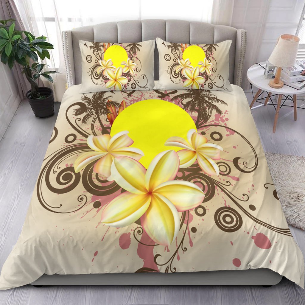 Palau Polynesian Bedding Set - Summer Tropical White - Polynesian Pride