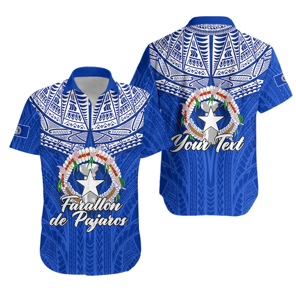 (Custom Personalised) Northern Mariana Islands Farallon de Pajaros Hawaiian Shirt - LT12 Unisex Blue - Polynesian Pride