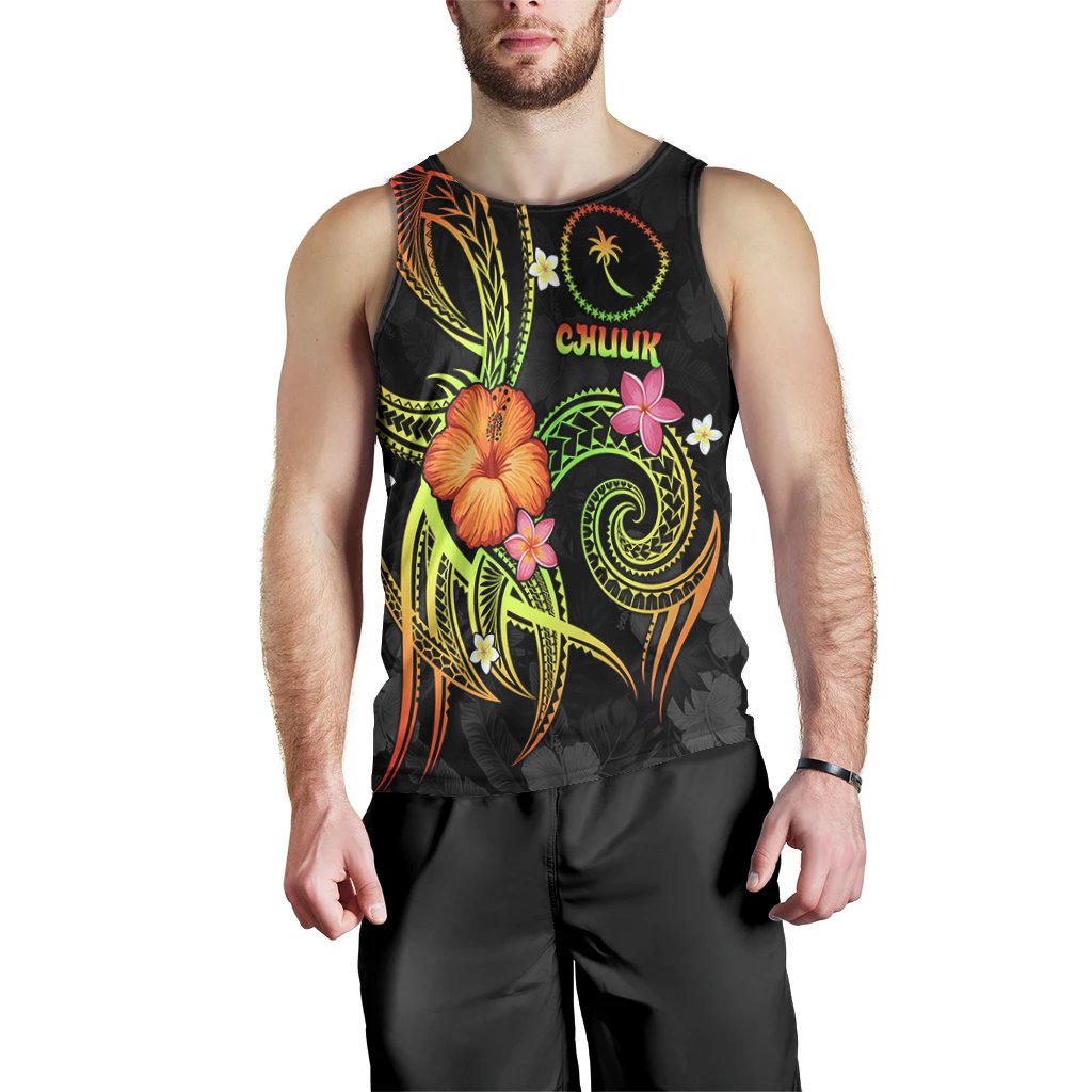 Chuuk Polynesian Men's Tank Top - Legend of Chuuk (Reggae) - Polynesian Pride