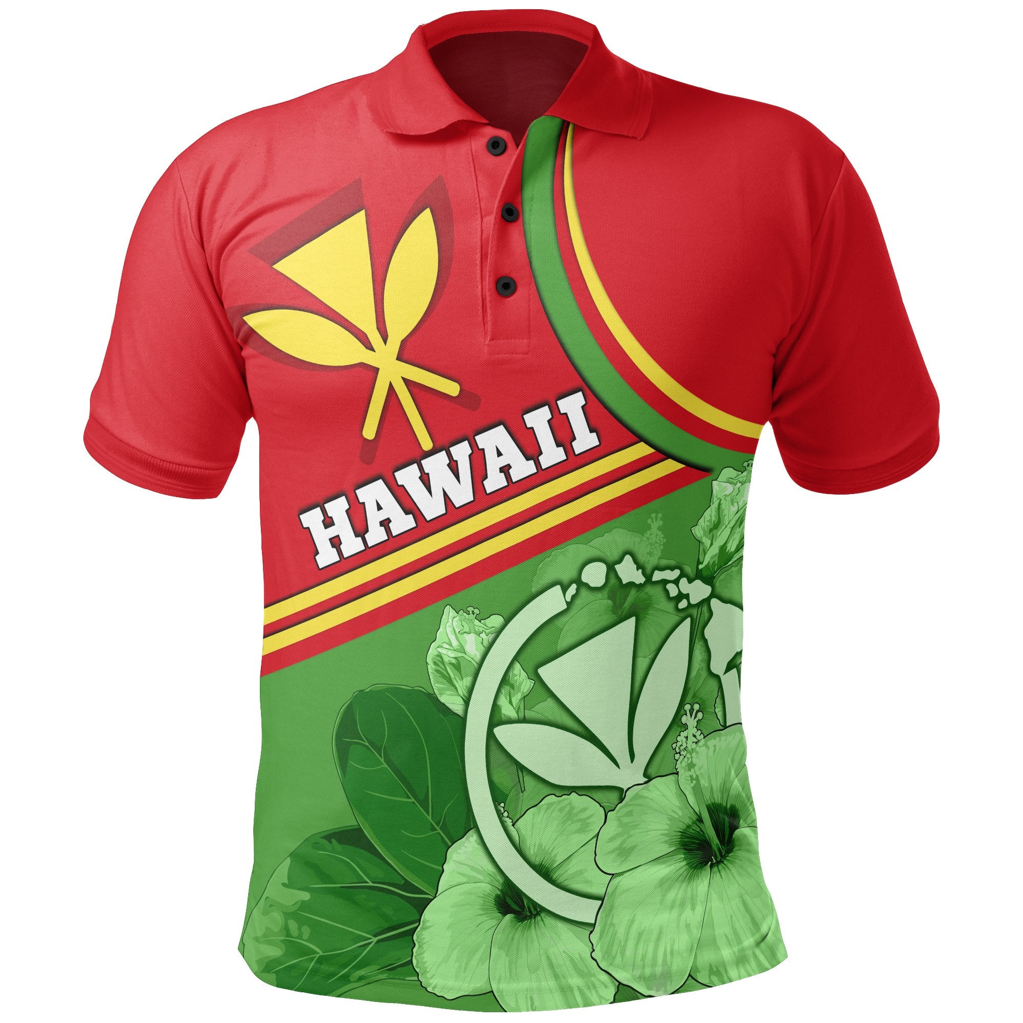 Hawaii Polynesian Polo Shirt Hawaii Kanaka Maoli Unisex Green - Polynesian Pride