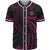 Wallis and Futuna Polynesian Baseball Shirt - Pink Tribal Wave Unisex Pink - Polynesian Pride