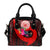 American Samoa Shoulder Handbag - Polynesian Hook And Hibiscus (Red) - Polynesian Pride