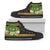 Pohnpei High Top Shoes - Polynesian Gold Patterns Collection Unisex Black - Polynesian Pride