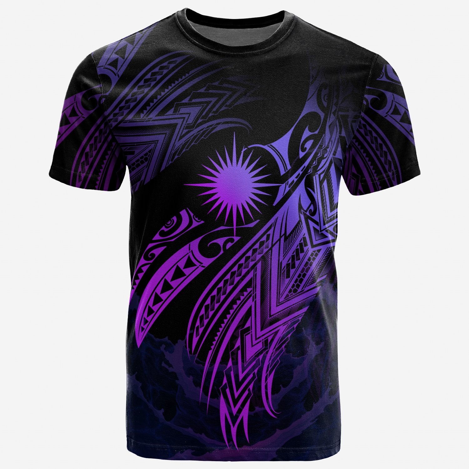 Marshall Islands Polynesian T Shirt Marshall Islands Legend Purple Version Unisex Purple - Polynesian Pride