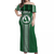 Hawaii Aiea High School Off Shoulder Long Dress - LT12 Long Dress Green - Polynesian Pride