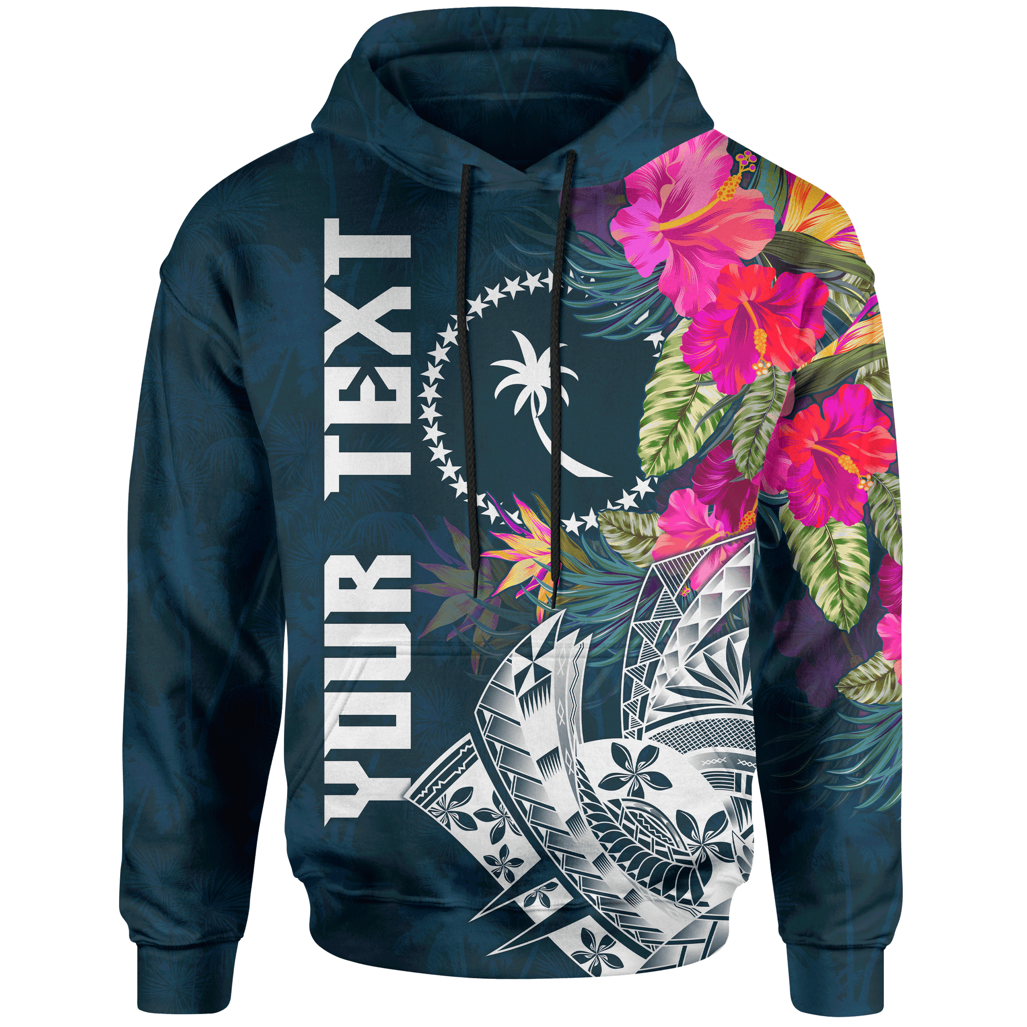 Chuuk Custom Hoodie Summer Vibes Unisex Blue - Polynesian Pride