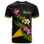 Tokelau Polynesian T Shirt Plumeria Tribal Unisex Black - Polynesian Pride