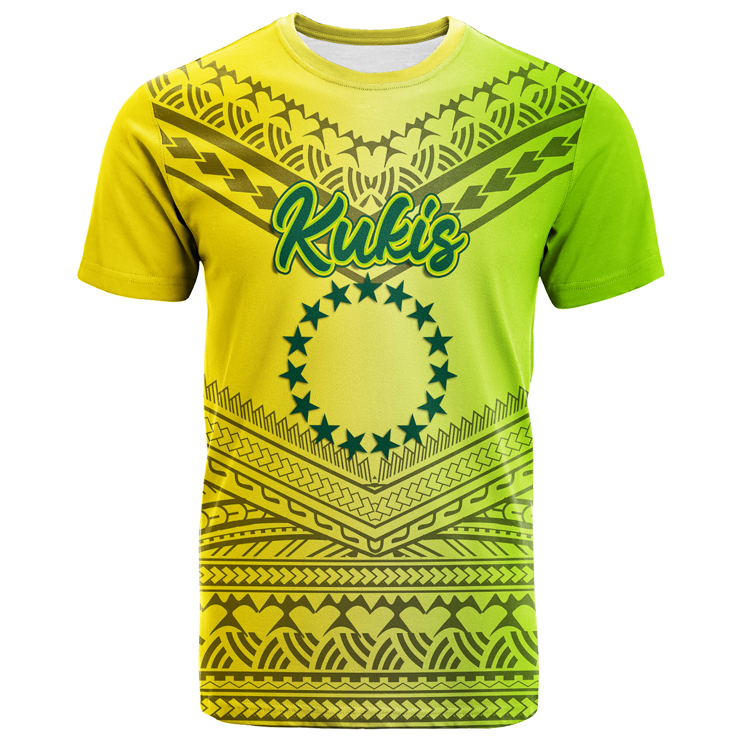 Custom Kukis Cook Islands Pride T Shirt LT12 Unisex Yellow - Polynesian Pride