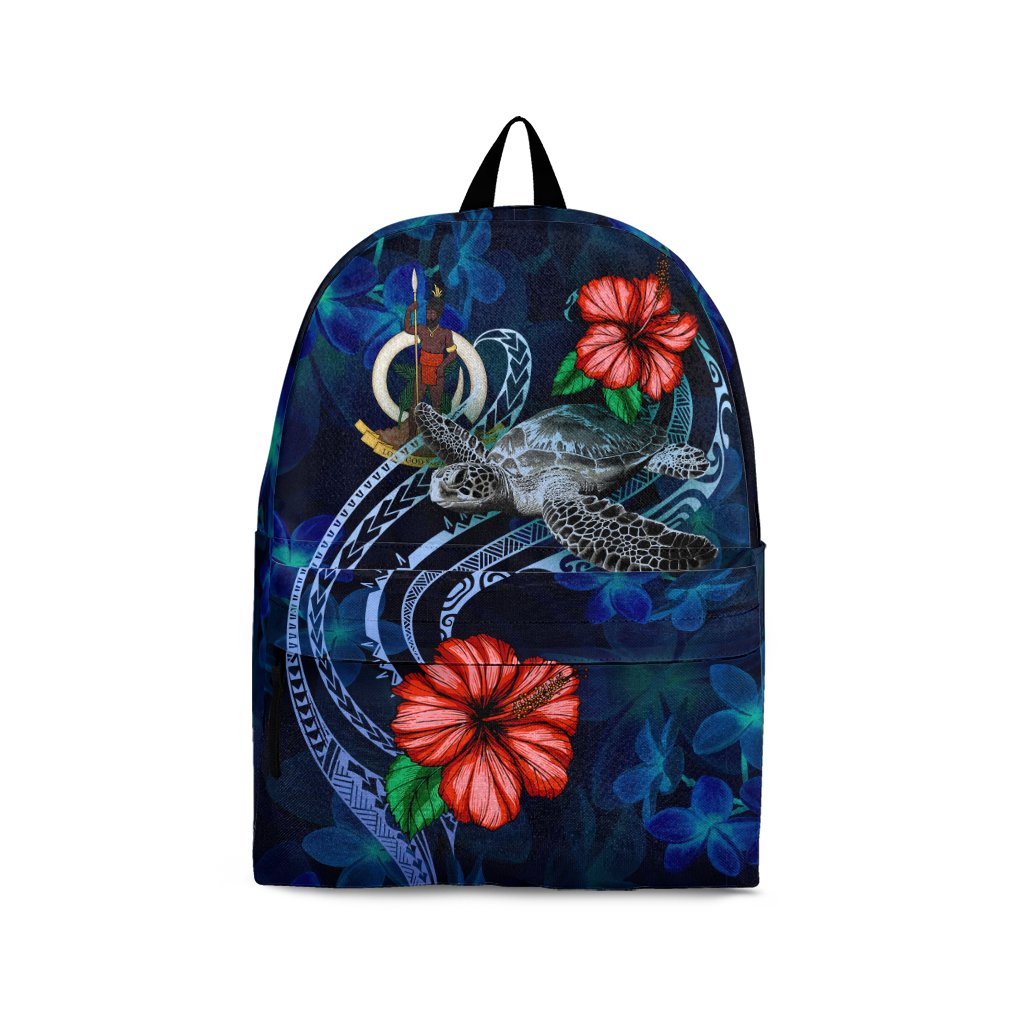 Vanuatu Polynesian BackPack - Blue Turtle Hibiscus Blue - Polynesian Pride