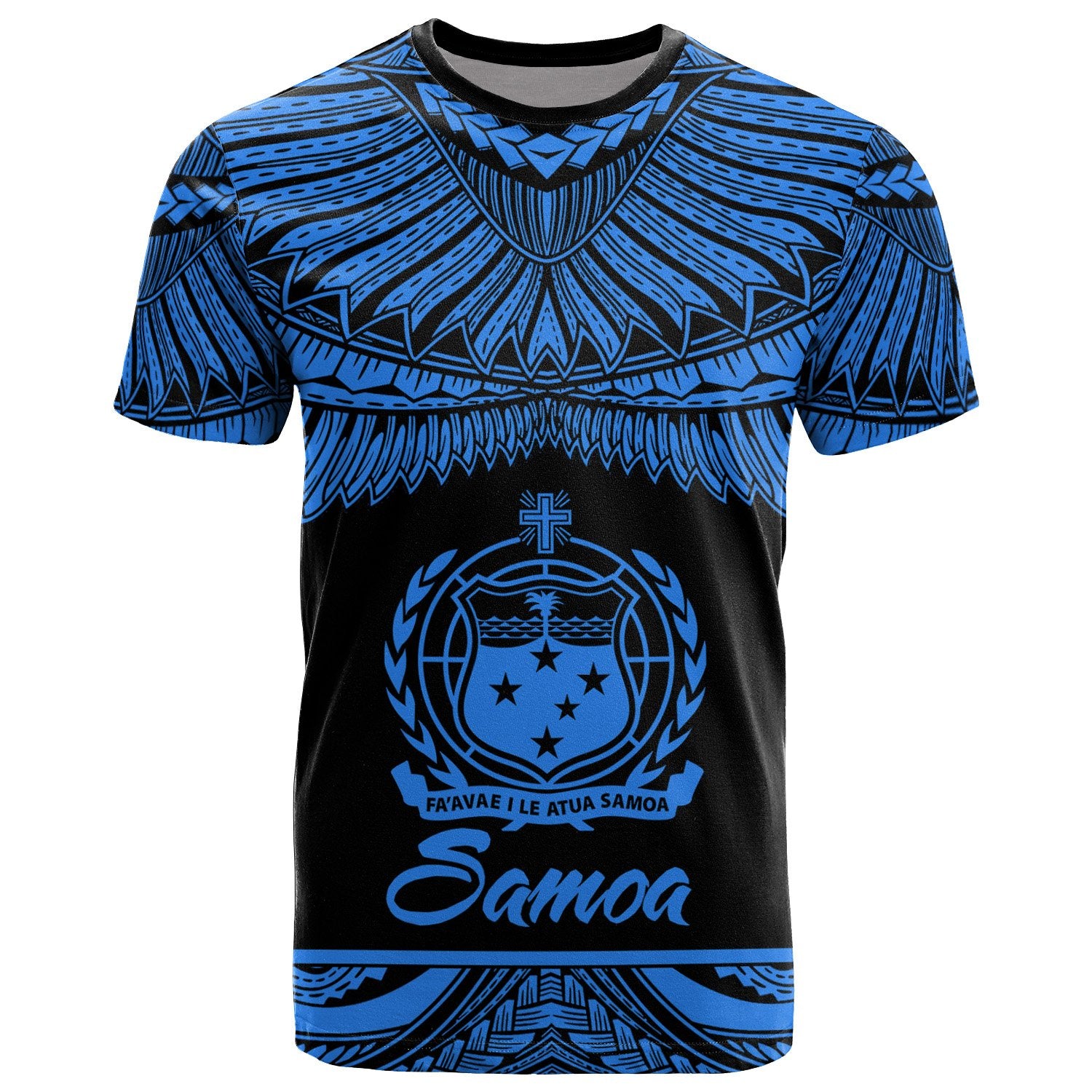 Samoa Polynesian T Shirt Samoa Pride Blue Version Unisex Blue - Polynesian Pride