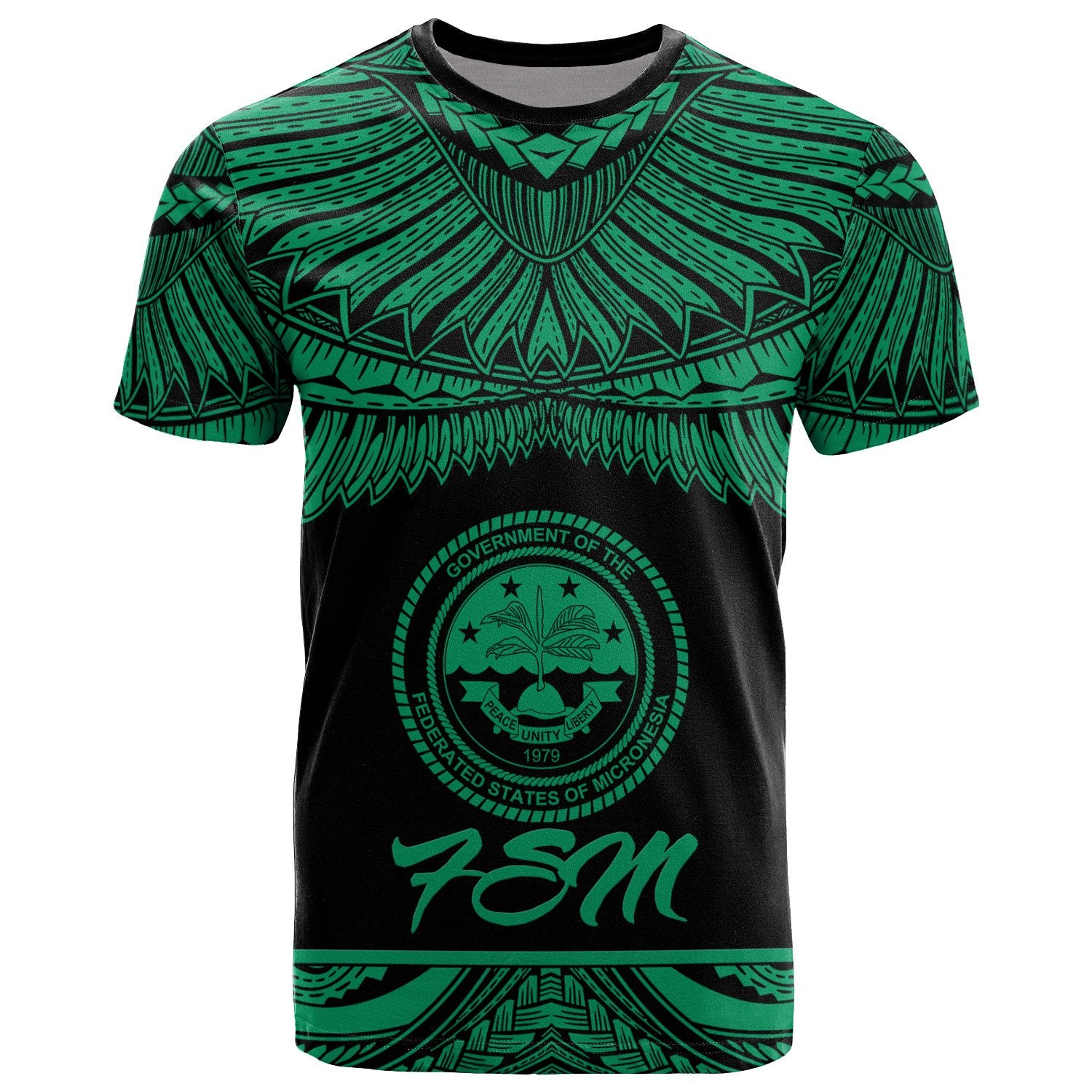 Federated States of Micronesia Polynesian T Shirt Federated States of Micronesia Pride Green Version Unisex Green - Polynesian Pride