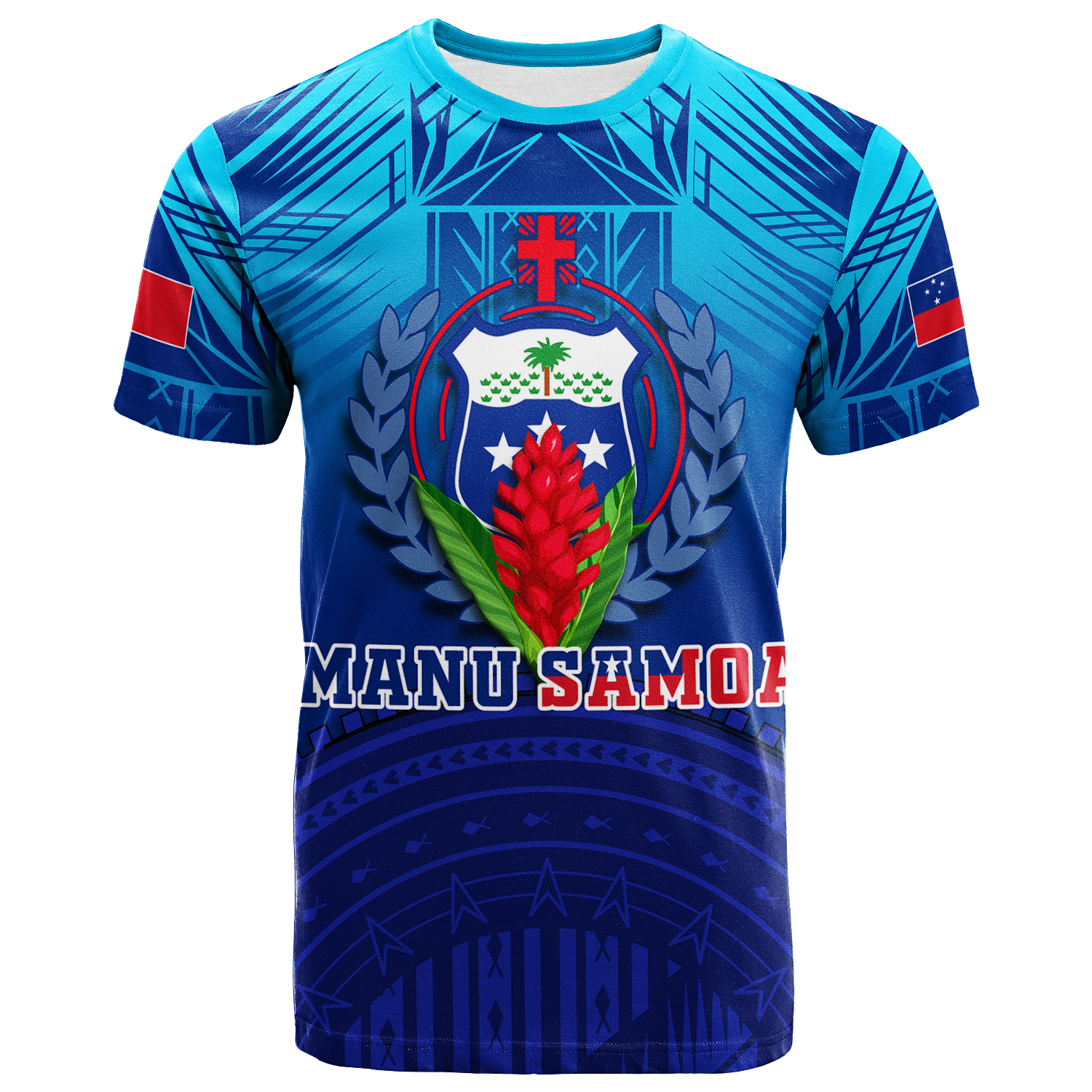 Manu Samoa Legend T Shirt LT12 Unisex Blue - Polynesian Pride