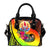 Tahiti Shoulder Handbag - Polynesian Hook And Hibiscus (Raggae) - Polynesian Pride